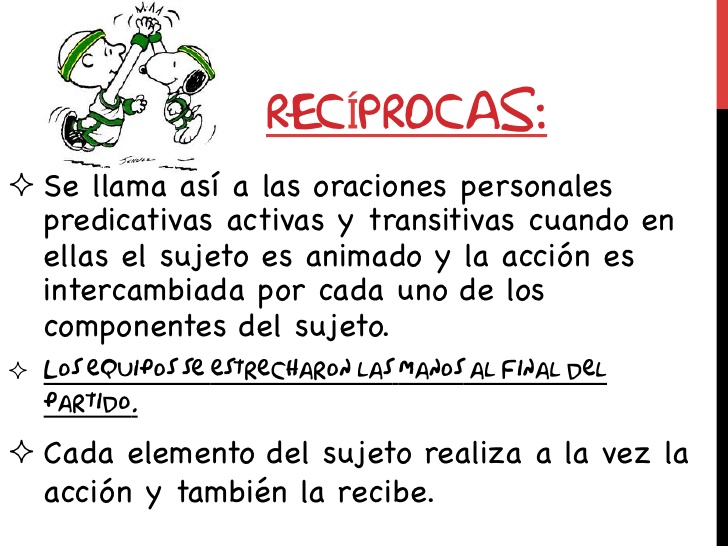 LENGUA CASTELLANA 6 y 7: 3 Lección: Oraciones recíprocas.: Oraciones ...